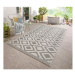 Sivo-krémový vonkajší koberec NORTHRUGS Isle, 160 x 230 cm