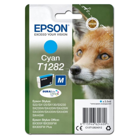 Epson T1282 C13T12824012 azúrová (cyan) originálna cartridge