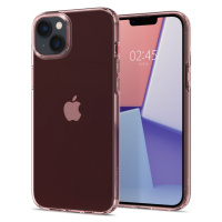 Apple iPhone 14, silikónové puzdro, Spigen Crystal Flex, číre/červenozlaté