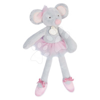 Plyšová bábika myška Mouse My Doudou Ballerine Doudou et Compagnie ružová 30 cm v darčekovom bal