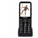 EVOLVEO EasyPhone LT, mobilný telefón pre seniorov s nabíjacím stojanom, čierna