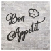 Nápis na stenu do kuchyne - Bon Appetit
