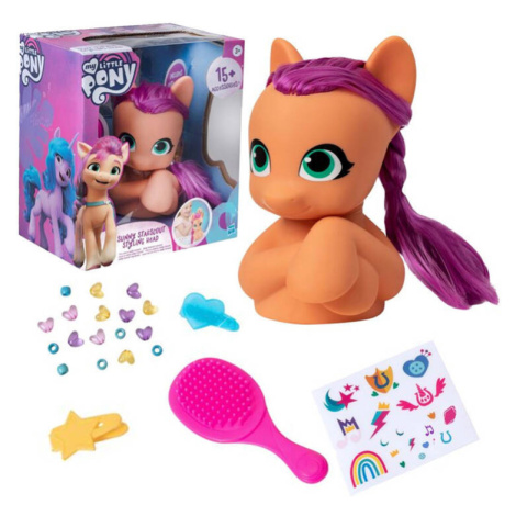 mamido Hasbro My Little Pony Sunny Starscout česacia hlava s doplnkami