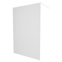 MEXEN/S - KIOTO samostatne stojaca sprchová zástena 110 x 200, dekor jinovatka 8 mm, biela 800-1