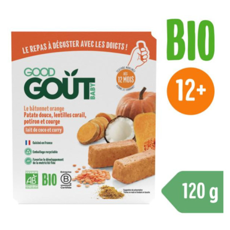 Good Gout BIO BLW Tyčinky z červenej šošovice a tekvice (120 g)