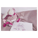 Plyšový zajačik Activity Doll Lapin Cerise Doudou et Compagnie so zrkadielkom a hrkálkou ružový 
