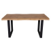 Sconto Jedálenský stôl ADDY dub divoký/čierna, šírka 160 cm