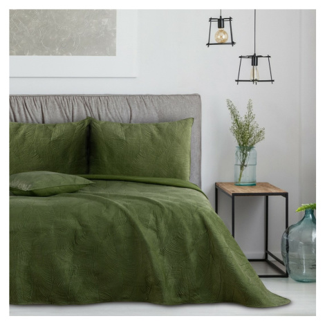 AmeliaHome Prehoz na posteľ Palsha zelená, 220 x 240 cm