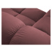 Ružový zamatový modul pohovky (ľavý roh) Bellis – Micadoni Home