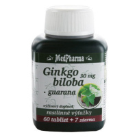 MEDPHARMA Ginkgo biloba + guarana 60 + 7 tabliet ZADARMO