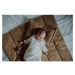 Hnedá bavlnená detská deka 100x135 cm - Malomi Kids