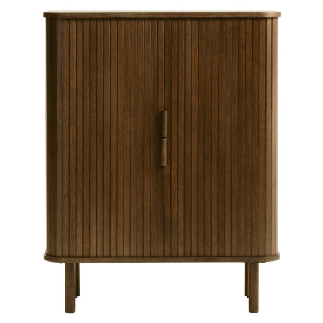 Hnedá skrinka v dekore duba s posuvnými dverami 113x90 cm Cavo – Unique Furniture