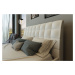 Enzio Nadčasová čalúnená posteľ do každej spálne Naswille Frame, farba Valencia White, 180x200 c