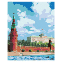 Diamantové maľovanie - MOSKOVSKÝ KREMEĽ Rámovanie: vypnuté plátno na rám, Rozmer: 40x50 cm