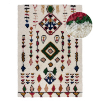 Krémový ručne tkaný vlnený koberec 200x290 cm Moroccan Fes – Flair Rugs