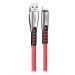 Colorway Dátový Kábel USB-Apple Lightning/ 2.4A/ 1m/ Zinc Alloy/ Červený