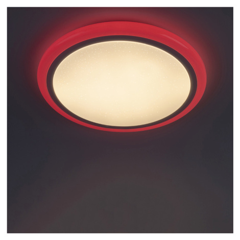 Moderné stropné svietidlo biele vrátane RGB LED s diaľkovým ovládaním - Mars Leuchten Direct