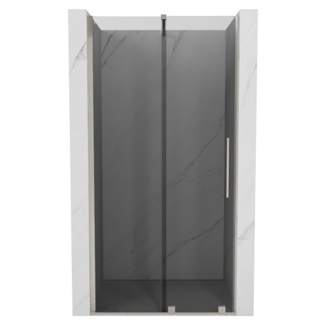 MEXEN/S - Velár posuvné sprchové dvere 110 cm, grafit, nikel kartáčovaný 871-110-000-41-97