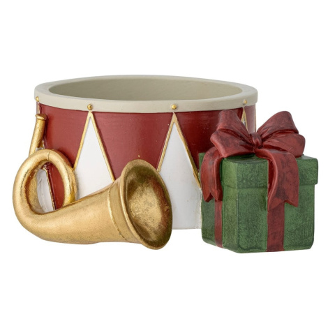 Polyresinový svietnik na čajovú sviečku s vianočným motívom Bitja – Bloomingville