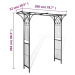 vidaXL Záhradná pergola 200x52x204 cm