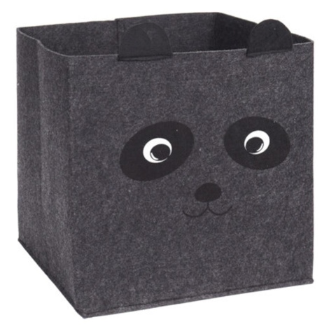 Box na hračky Panda tmavo sivý DekorStyle