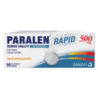 PARALEN RAPID 500 mg Pomarančová príchuť 16 šumivých tabliet