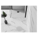 MEXEN/S - Stone+ štvorcová sprchová vanička 90 x 90, biela, mriežka čierna 44109090-B