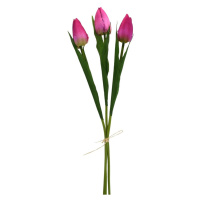 Umelá kytica tulipánov vínová, 50 cm