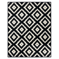 Kusový koberec Hamla 105477 Black Cream Rozmery kobercov: 80x200