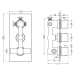 MEXEN - Cube termostatická batérie sprcha / vaňa 3-output ružové zlato 77503-60