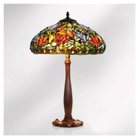 Stolná lampa Elaine v štýle Tiffany, vysoká 64 cm