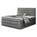 Expedo Čalúnená posteľ boxspring CARAMELLA + topper, 180x200, sawana 05