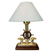 Dekoratívna stolová lampa LUV s drevom