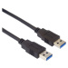 PremiumCord kábel USB 3.0 A male - USB 3.0 A male 5Gbps 5m čierny