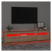 vidaXL TV skrinka s LED svetlami dub sonoma 195x35x40 cm