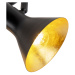 Moderná bodová čierna so zlatým 4-svetlom - Magno