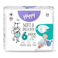 bella HAPPY Soft&Delicate 6 Junior Extra detské plienky (od 16+ kg) 34 ks