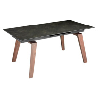 Estila Luxusný rozkladací jedálenský stôl Forma Moderna čierny mramor 180cm