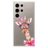 Odolné silikónové puzdro iSaprio - Lady Giraffe - Samsung Galaxy S24 Ultra