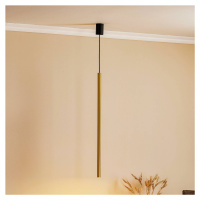 Závesná lampa Laser, jednoplameňová, mosadz, tienidlo 75 cm