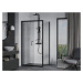 MEXEN/S - APIA sprchovací kút 90x70 cm, transparent, čierna 840-090-070-70-00