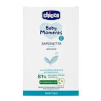 CHICCO Mydlo na ruky tuhé s rastlinným glycerínom Baby Moments 81 % prírodných zložiek 100 g