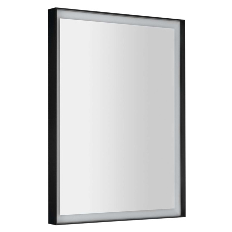 Sapho Sort LED - Zrkadlo s LED osvetlením, 80x60 cm, bezdotykový senzor, čierna ST080S