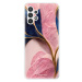 Odolné silikónové puzdro iSaprio - Pink Blue Leaves - Samsung Galaxy A32