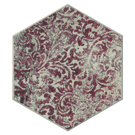 Dekor Cir Miami red hexagon colins 24x27,7 cm mat 1064135