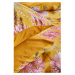Okrovožlté obliečky na dvojlôžko z bavlneného saténu Bonami Selection Blossom, 200 x 220 cm