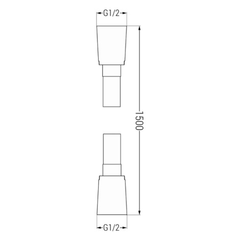 Sprchová hadica MEXEN 150 cm zlatá