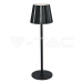 4W LED stolová lampa čierna 3v1 VT-1028 (V-TAC)