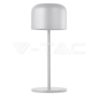 LED stolová lampa 2200 mAh batéria D86*H210mm čierna IP54 2700K+5700K 150lm VT-1181 (V-TAC