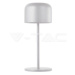 LED stolová lampa 2200 mAh batéria D86*H210mm čierna IP54 2700K+5700K 150lm VT-1181 (V-TAC